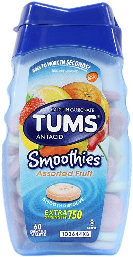 TUMS SMOOTHIES EX ST FRUIT [60 ea]