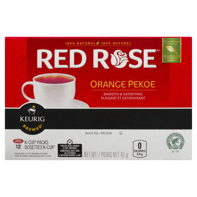 RED ROSE TEA KCUP PEKOE TEA [12 EA]