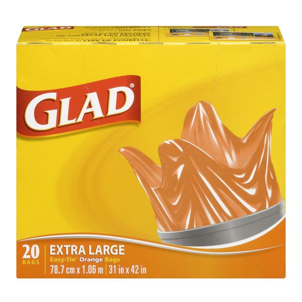 GLAD BIG ORANGE GARDEN BAGS [20 ea]