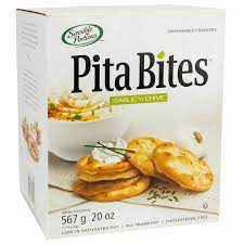 SENEIBLE PORTIONS GARLIC & CHIVE PITA BITES 567g
