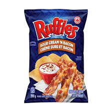 RUFFLES SOUR CREAM N BACON 200 [200 g]