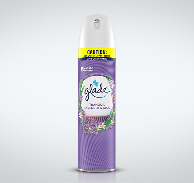 GLADE TRANQUIL LAVENDER & ALOE AIR FRESHENER 235g